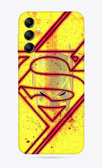 Samsung-A14 Yellow Batman Logo Mobile Skins