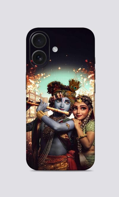 iPhone 16-  Beautiful Radha-Krishna Mobile Skin