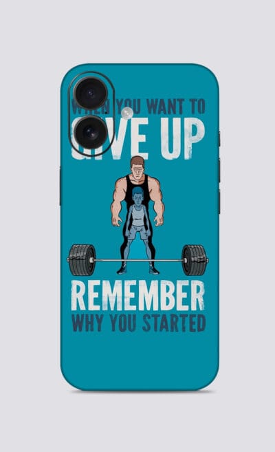 iPhone 16-  Never Give-up Mobile Skin