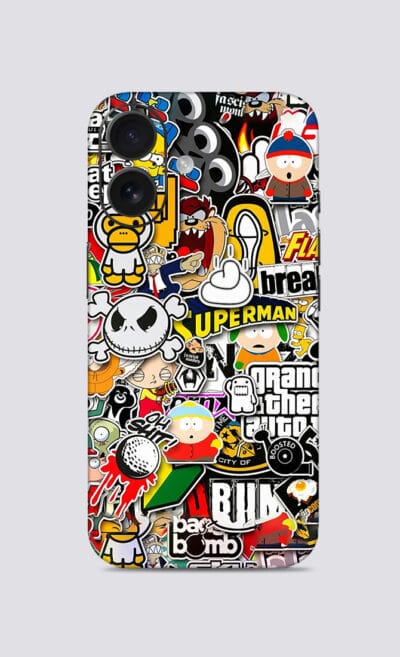 iPhone 16-  Sticker-Bombing Mobile Skin